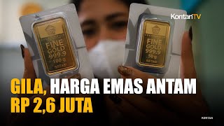 Harga Emas Antam Naik Menjadi Rp 2.605.000 per Gram pada Sabtu (27/12)