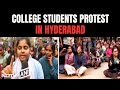 Protests At Hyderabads Osmania University Over Security Breach In Girls Hostel