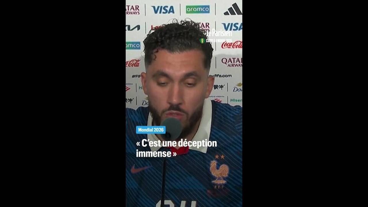 Cette défaite « est une déception immense », déclare Rayan Cherki