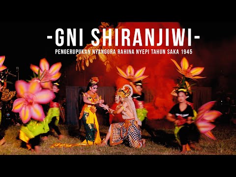 Pengerupukan nyanggra rahina nyepi tahun saka 1945