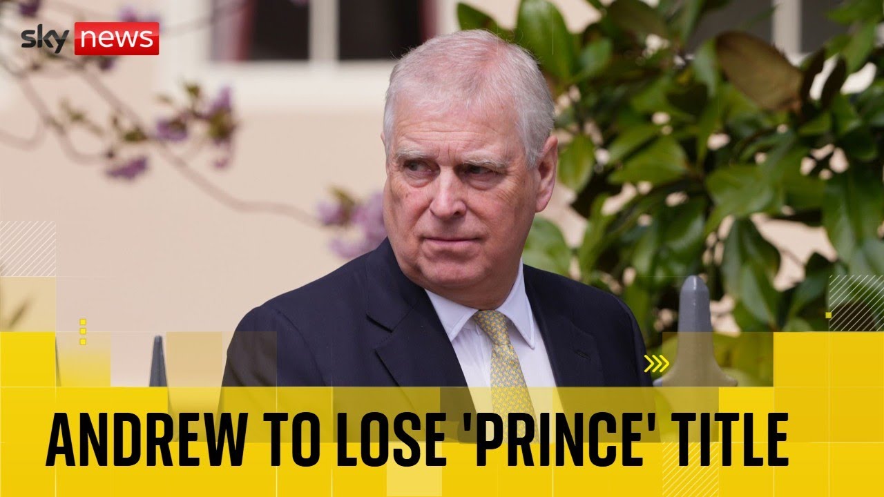BREAKING: Prince Andrew to lose 'prince' title and vacate Royal Lodge