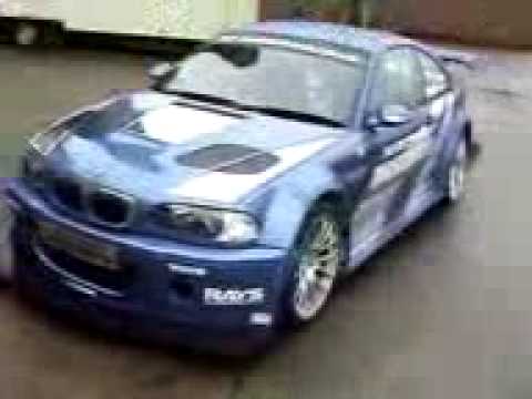 Nfs most wanted bmw m3 gtr real life #6