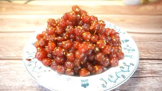 Cách làm Mứt Chùm Ruột muối ớt chua cay mặn ngọt, lên màu đỏ đẹp (Salt pepper Star Gooseberries jam)