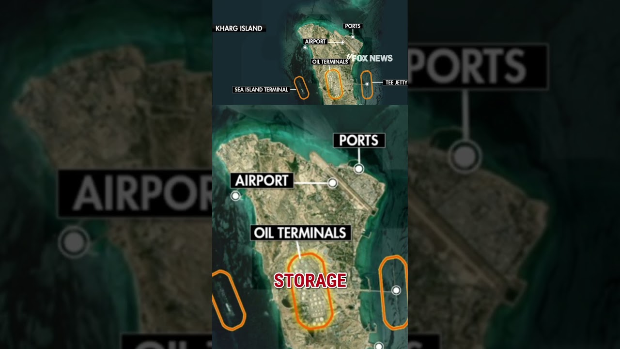 BREAKING: US strikes Kharg Island #shorts #breakingnews #iran #straitofhormuz #oil #khargisland
