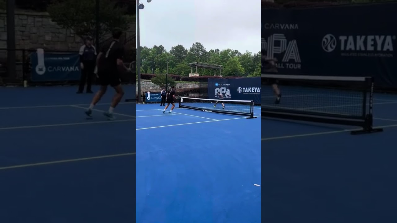 Nasty pickleball 1 v 1 shot