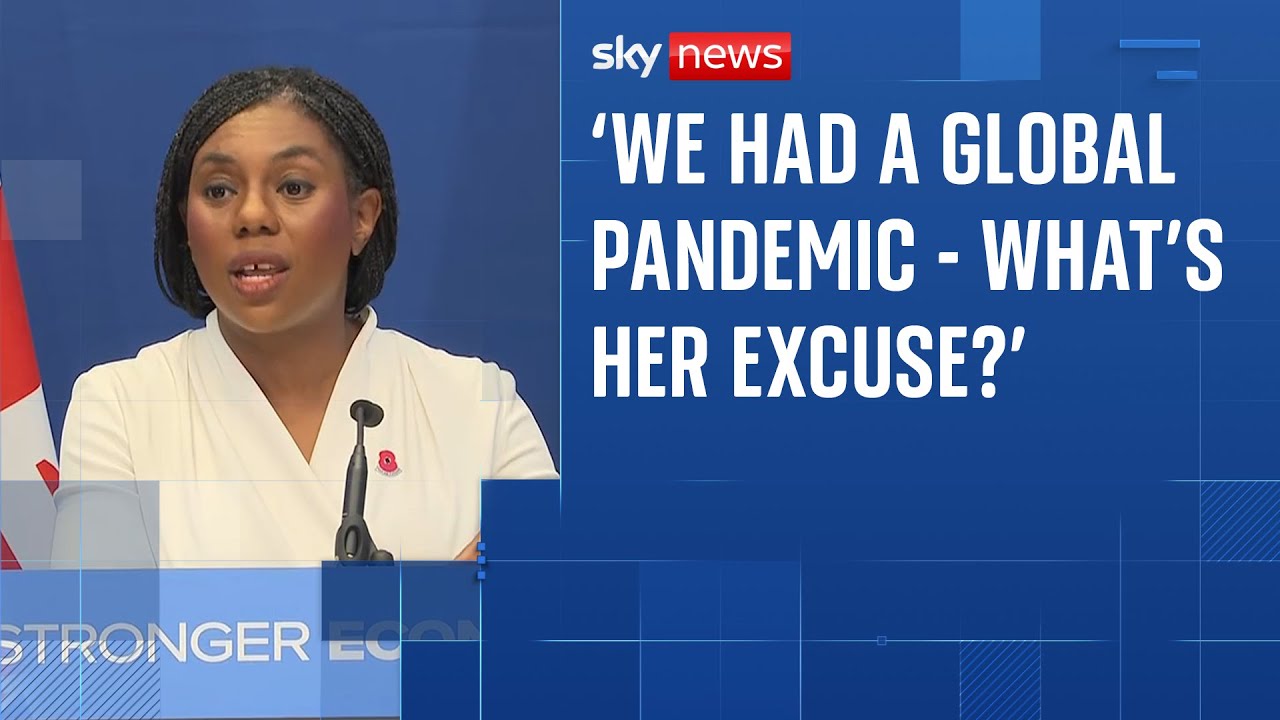 'What's her excuse?': Badenoch defends Tories record on the economy to Sky News