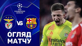 Бенфіка – Барселона. Ліга чемпіонів, 1/8 фіналу / Огляд матчу