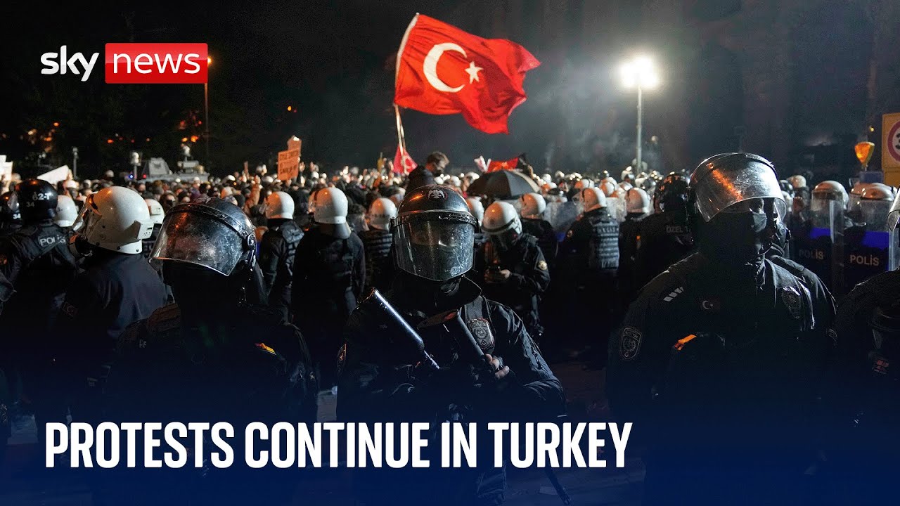 Mass protests in Istanbul following arrest of city's mayor