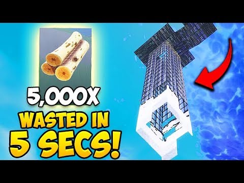 *NEW RECORD* Wasting 5000 Materials in 5 Seconds! - Fortnite Fails and WTF Moments! #413