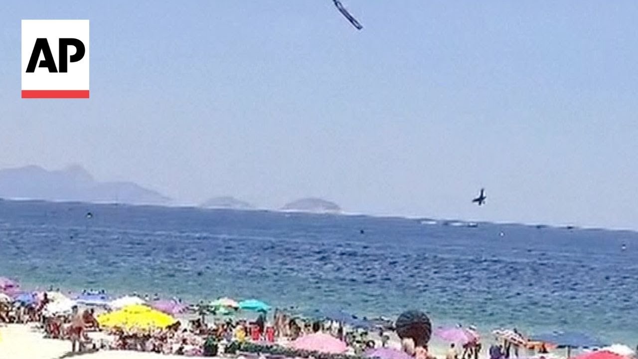 Pilot dies in ultralight plane crash off Copacabana Beach in Brazil