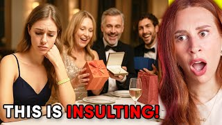 my rich boyfriend got me a cheap gift and I'm LIVID - REACTION
