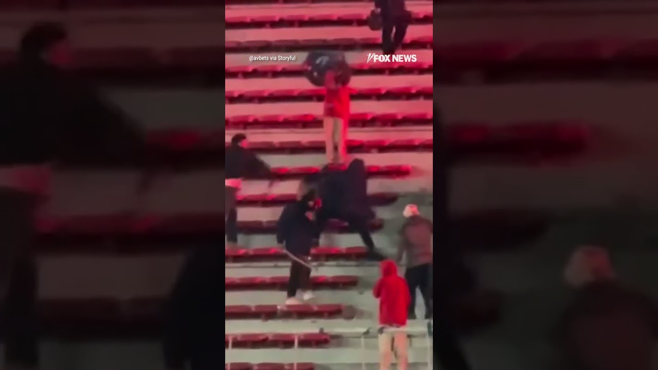 WATCH: Soccer fan flees brawl in only his underpants #shorts
