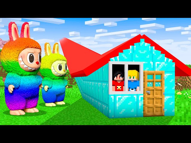 Labubus vs. Casa Segura no Minecraft