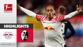 RB Leipzig — SC Freiburg 3-1 | Highlights | Matchday 11 – Bundesliga 2023/24