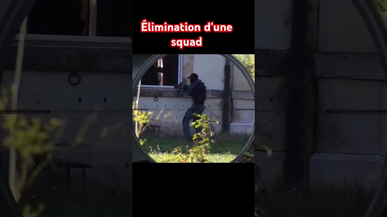 Élimination d'une squad lors d'un assaut #warzone #camman #airsoft #sniping