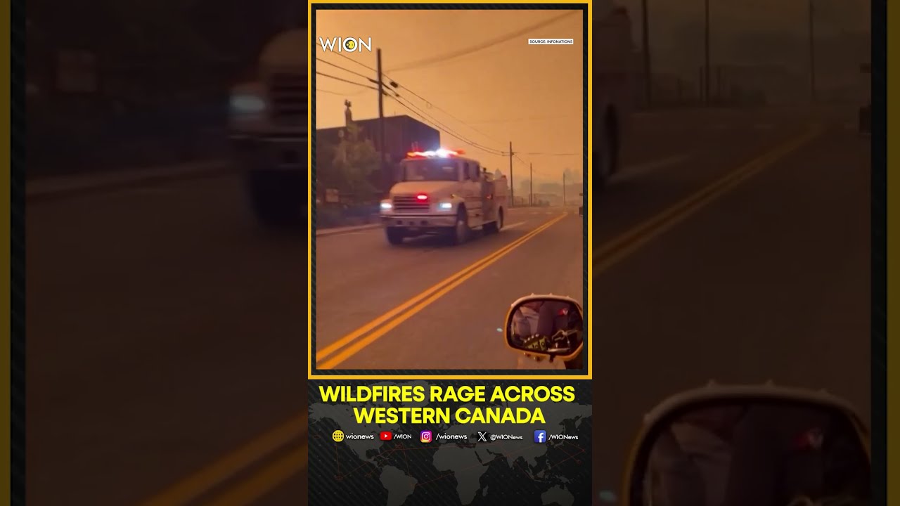 Western Canada Wildfires Turn Skies Orange | British Columbia Hit by Lightning-Fueled Fires