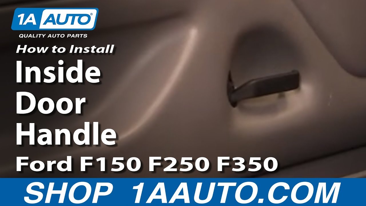 How To Install Replace Inside Door Handle Ford F150 F250 ... 92 dodge truck wiring diagram 