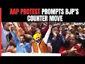 AAP Protest In Delhi | Arvind Kejriwal, Bhagwant Manns Big Protest Prompts BJPs Counter Move