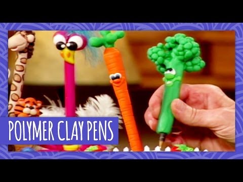 DIY Polymer Clay Vegetable Pens - HGTV Handmade - YouTube