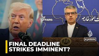 Trump Iran deadline: US threatens massive strikes as Tehran rejects ceasefire deal.