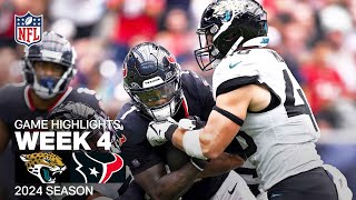 Jacksonville Jaguars vs. Houston Texans | 2024 Week 4 Game Highlights