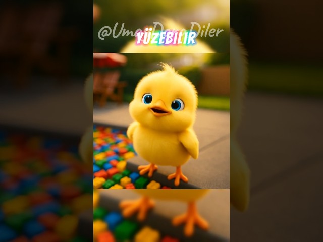 Küçük Civciv Lego Havuzunda Yüzmek İstiyor