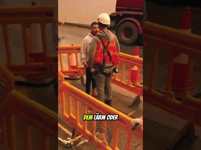 Bauarbeiter lehrt Angreifer Lektion!