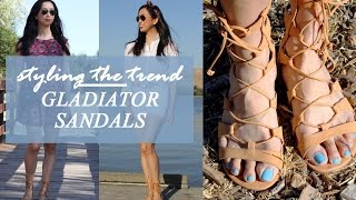 How To Style the Gladiator Sandal Trend, gladiator allwhite