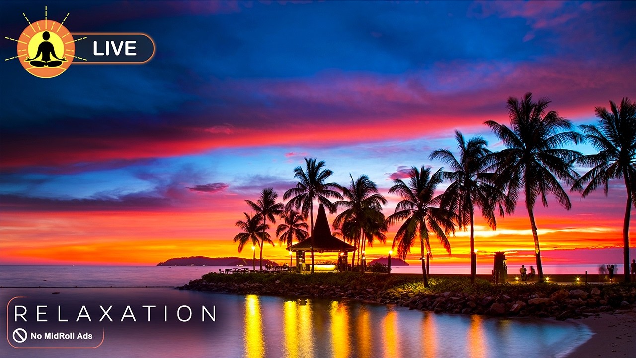 🔴 24 Hours of Zen Relaxing Music, Sleep Music, Stress Relief Music, Spa, Meditation, Ocean Waves