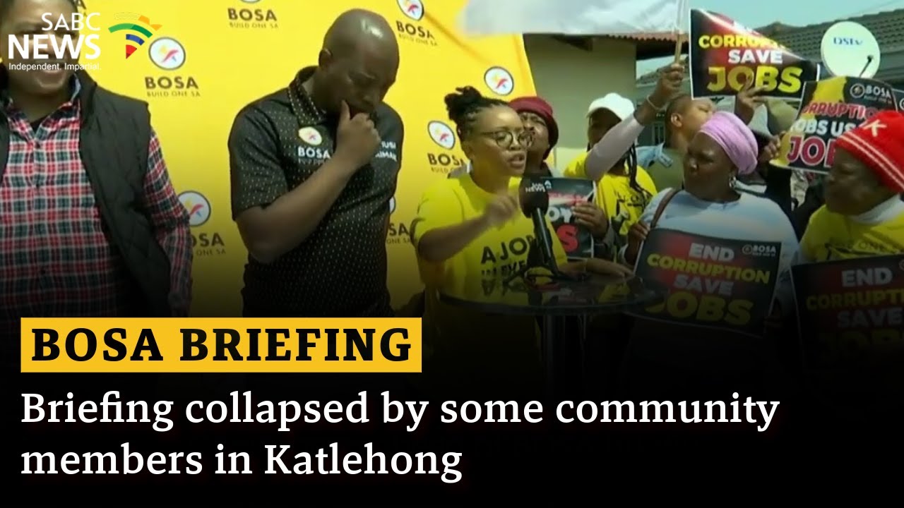 BOSA briefing collapsed by some community members in Katlehong