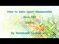 How to take apart/disassemble Asus F8V laptop
