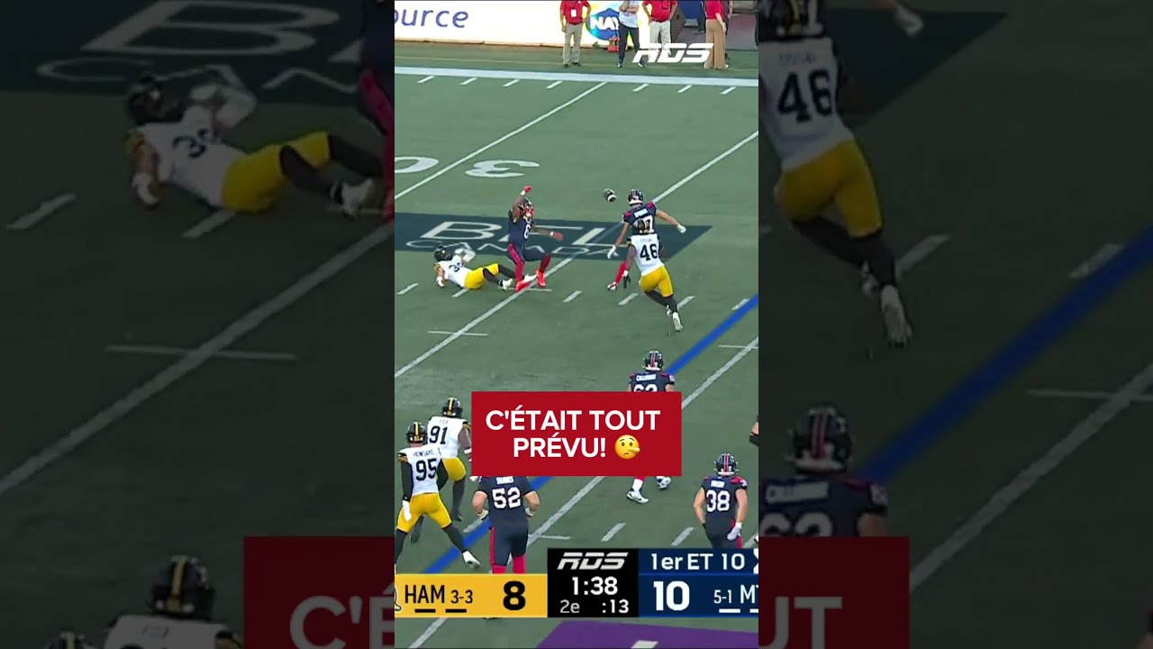Les Alouettes jouent de chance au 2e quart! 😅#Alouettes sur RDS 📺
