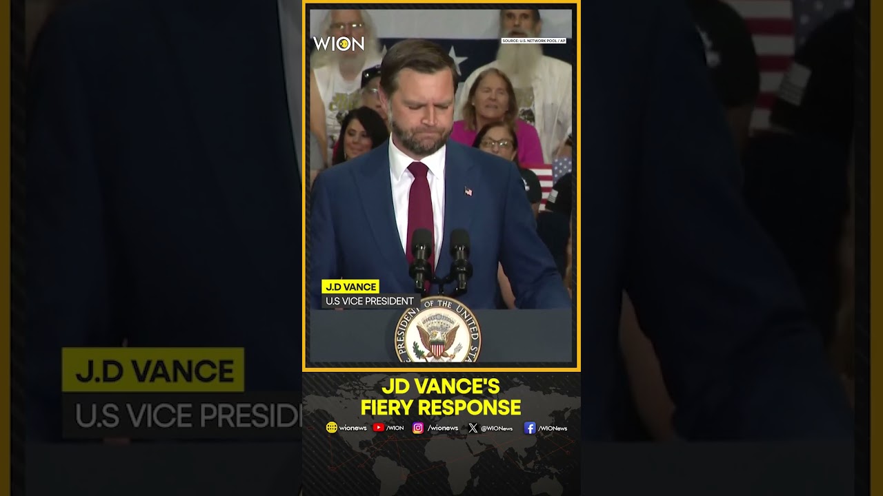 VP JD Vance Fires Back Over Remarks About Wife | WION Shorts