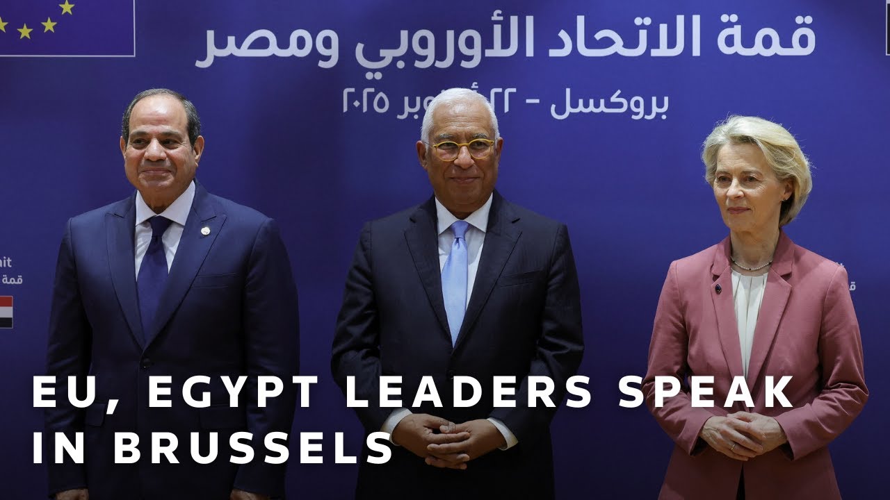LIVE: EU, Egypt leaders deliver statements in Brussels
