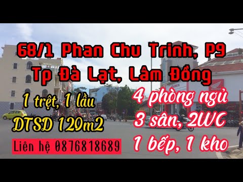 Cho thuê nhà nguyên căn trung tâm Đà Lạt, 6 phòng chúc năng, 3 sân