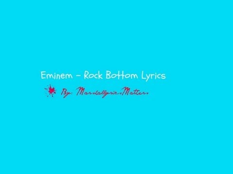 Lyrics to rock bottom pleasrue