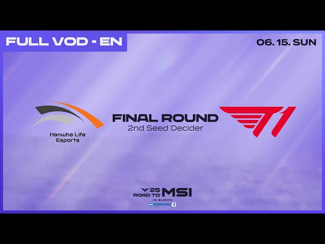 HLE vs T1 | Final Round | 2025 LCK Road to MSI