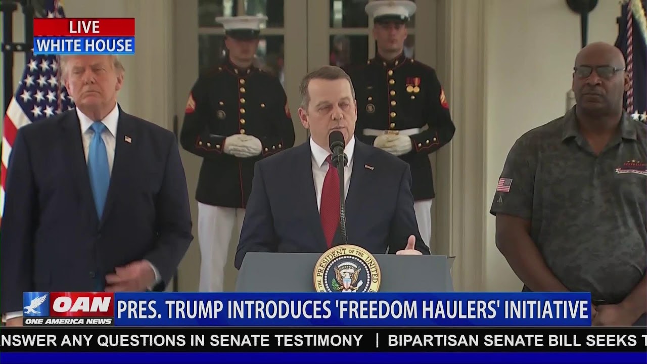 LIVE: TRUMP INTRODUCES 'FREEDOM HAULERS' INITIATIVE