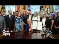 WATCH: Trump signs proclamation honoring service members killed during withdrawal from Afghanistan