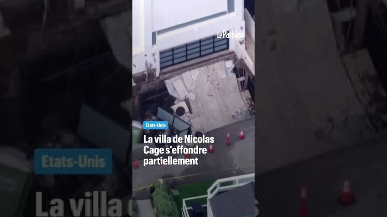 La villa de Nicolas Cage s'effondre partiellement à Malibu