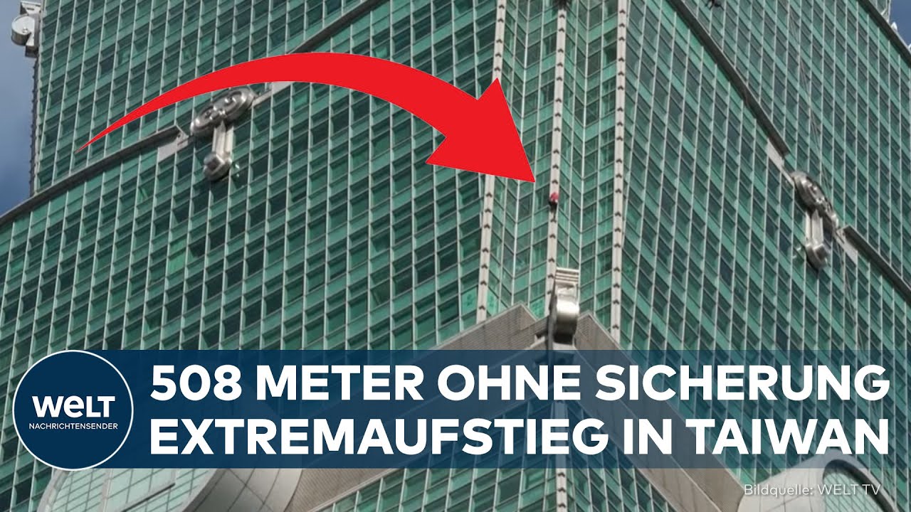 TAIPEH: Ohne Sicherung auf 508 Meter - Alex Honnolds riskanter Netflix-Aufstieg!
