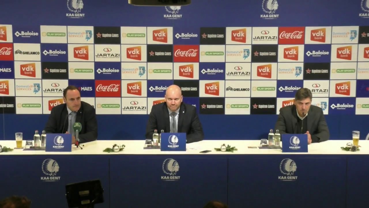 Persconferentie na KAA Gent - R Charleroi SC