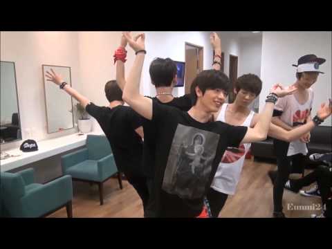 BTOB dancing to EXO - Wolf