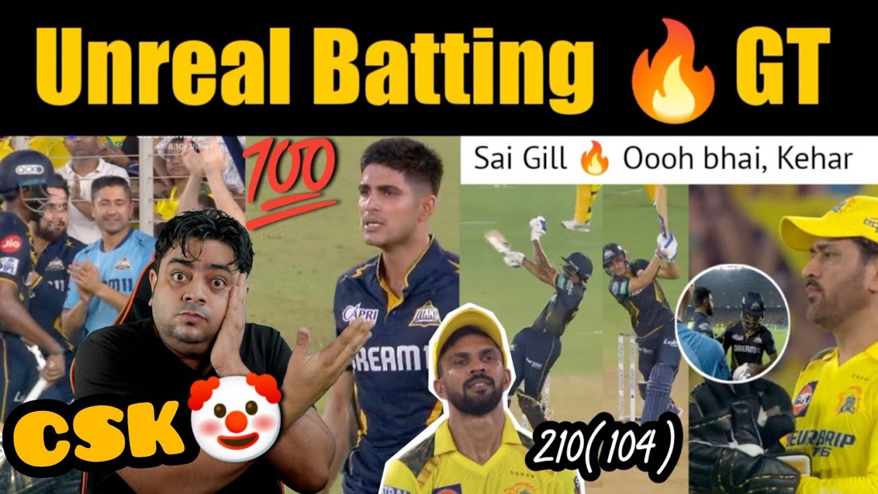 Outstanding centuries | Unreal batting by Sudarshan & Gill 🔥 Must win game for Chennai