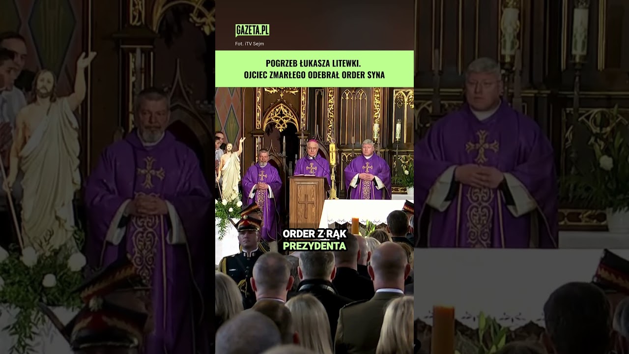 Odznaczenie dla Łukasza Litewki. Order odebrał ojciec zmarłego #shorts
