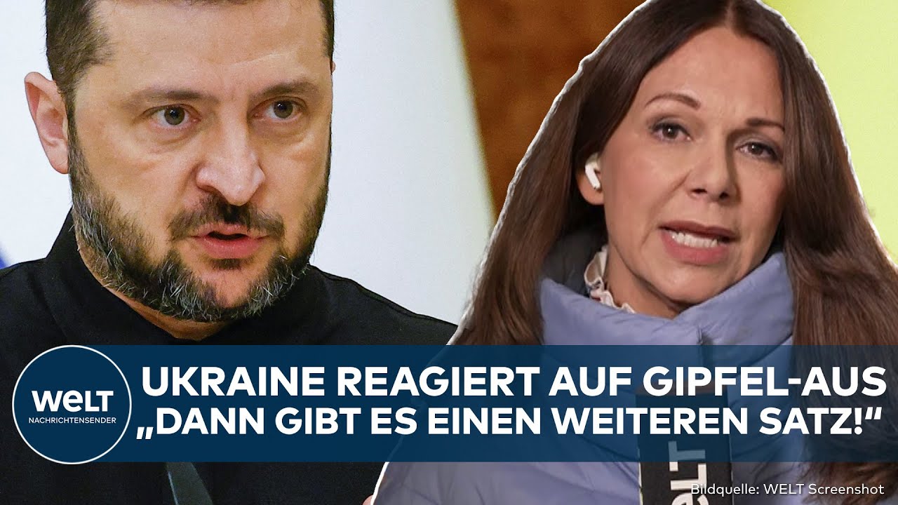 UKRAINE-KRIEG: Reaktion von Selenskyj nach geplatzten Gipfel von Trump und Putin in Ungarn