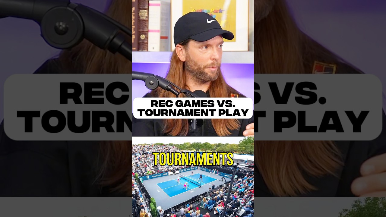Recreation pickleball vs. tournament play ⚖️