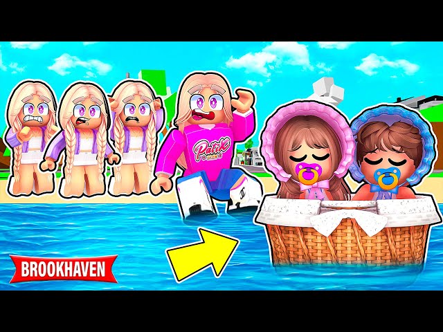 ZNALAZŁAM PORZUCONE BLIŹNIAKI w WODZIE na BROOKHAVEN w ROBLOX! *co będzie dalej?* 😱