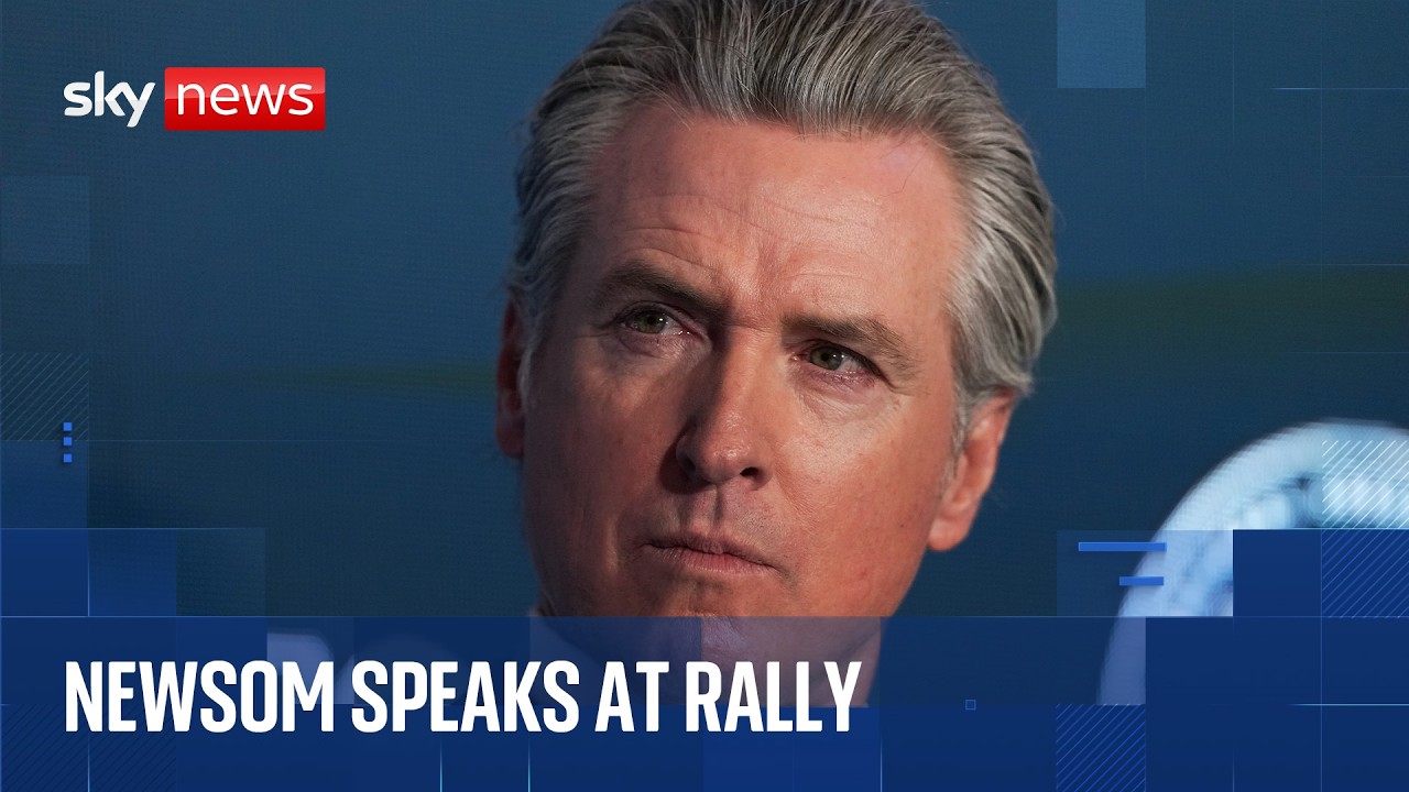 Gavin Newsom rallies for Democrats ahead of US midterms