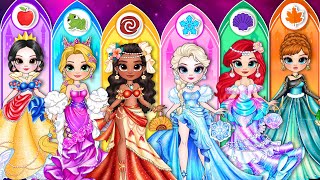 Disney Princess Glow Up Into Prom Fashion | DIY Paper Dolls & Craft